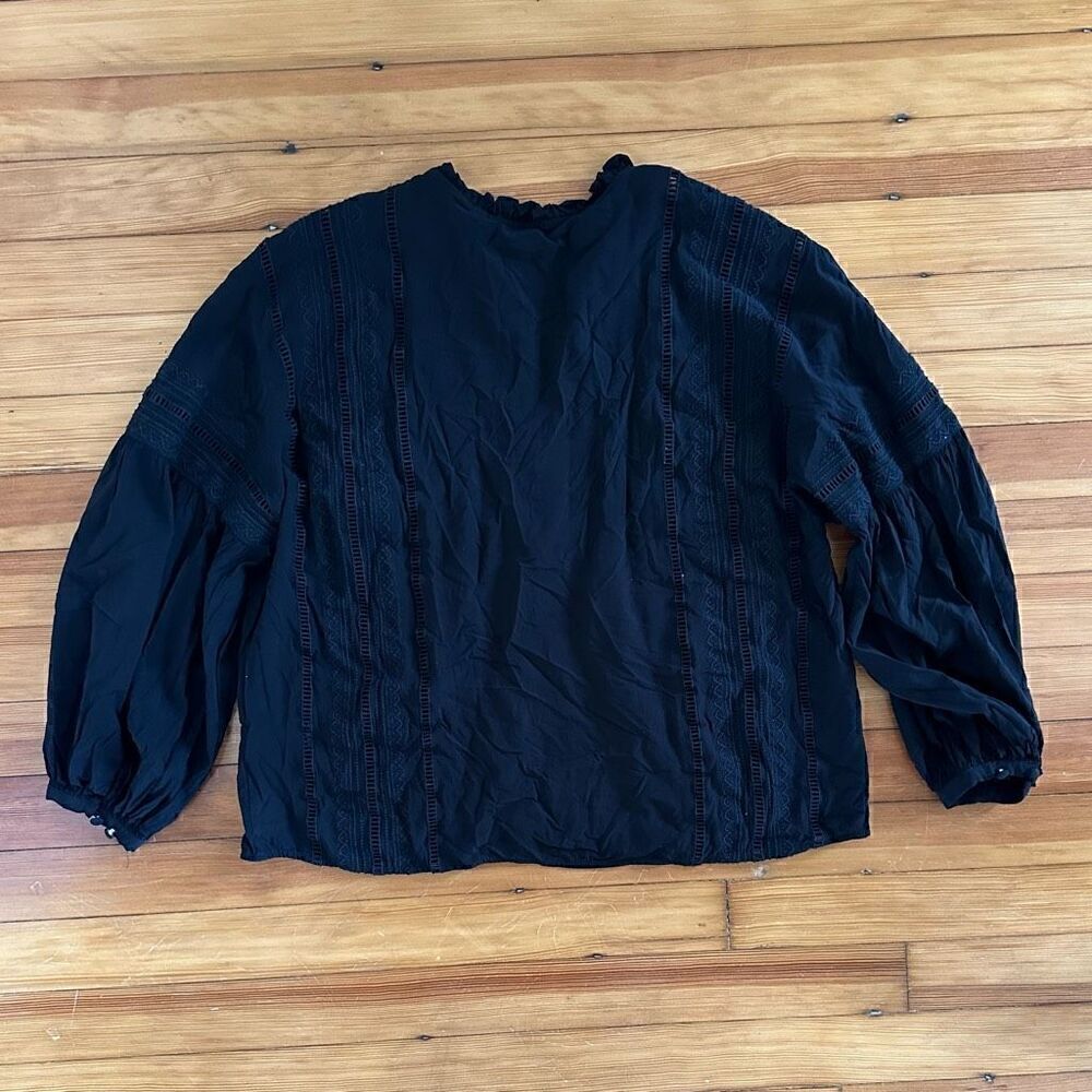 Aritzia & Other Stories Relaxed Embroidery Blouse Size S - Picture 6 of 9